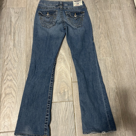 Womn's True Religion World Tour Bootcut Low Rise Jeans - 27 - Picture 7 of 12